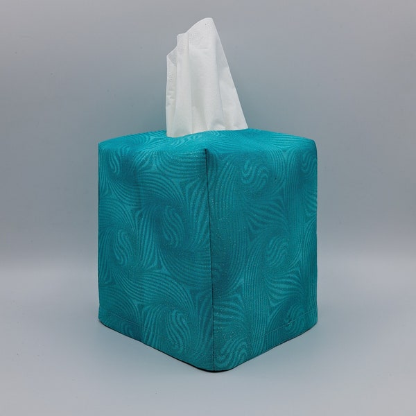 Tissue Box Cover, Turquoise Tissue Box Cover, Turquoise Bling Tissue Cover, Teal Tissue Box , Kitchen Decore, Tissue Dispenser, Home Gift