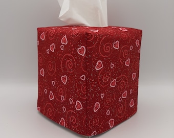 Tissue Box Cover, Valentine Tissue Cover, Valentine Holiday Décor, Kitchen Decor, Tissue Dispenser, Home Gift
