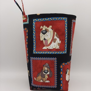 Car Trash Bag, Auto Trash Bag, Car Accessories, Car Garbage Bag, Dog Trash Bag, Dog Treats Bag Holder, Cartoon Dogs,  Washable Bag