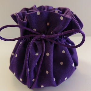 Jewelry Travel Pouch, Purple Jewelry Travel Tote, Drawstring Jewelry bag with 8 pockets, Mother&#39;s Day Gift