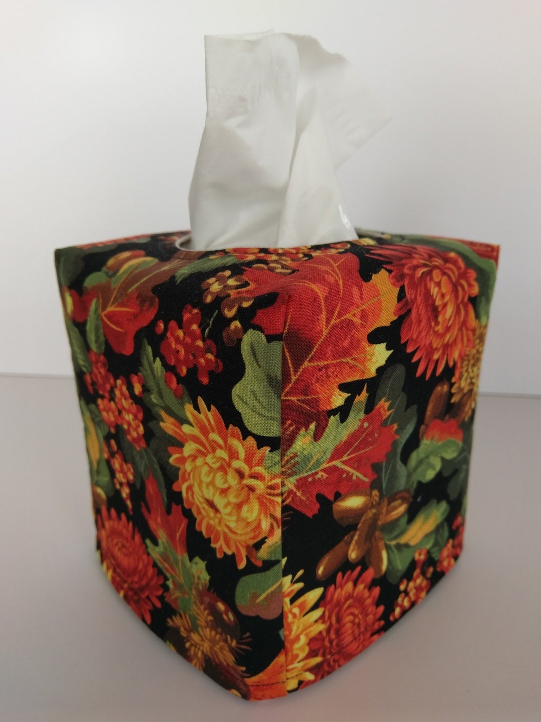 Tissue Box Cover, Fall Tissue Box, Decorative Tissue, Gift for Mom