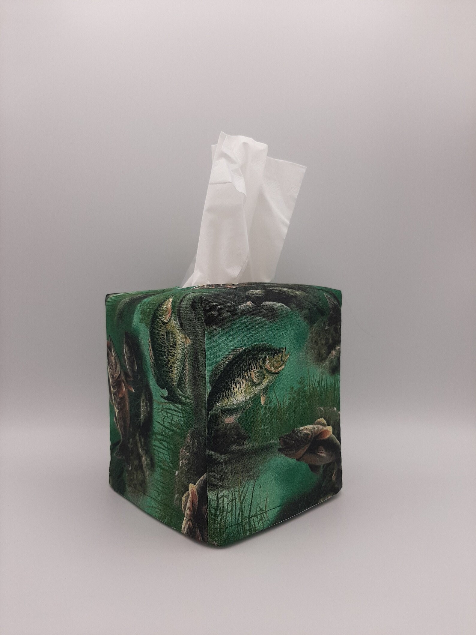 Fish Tissue Box Cover Fish Kleenex Box Cover Blue Gill Bass Etsy