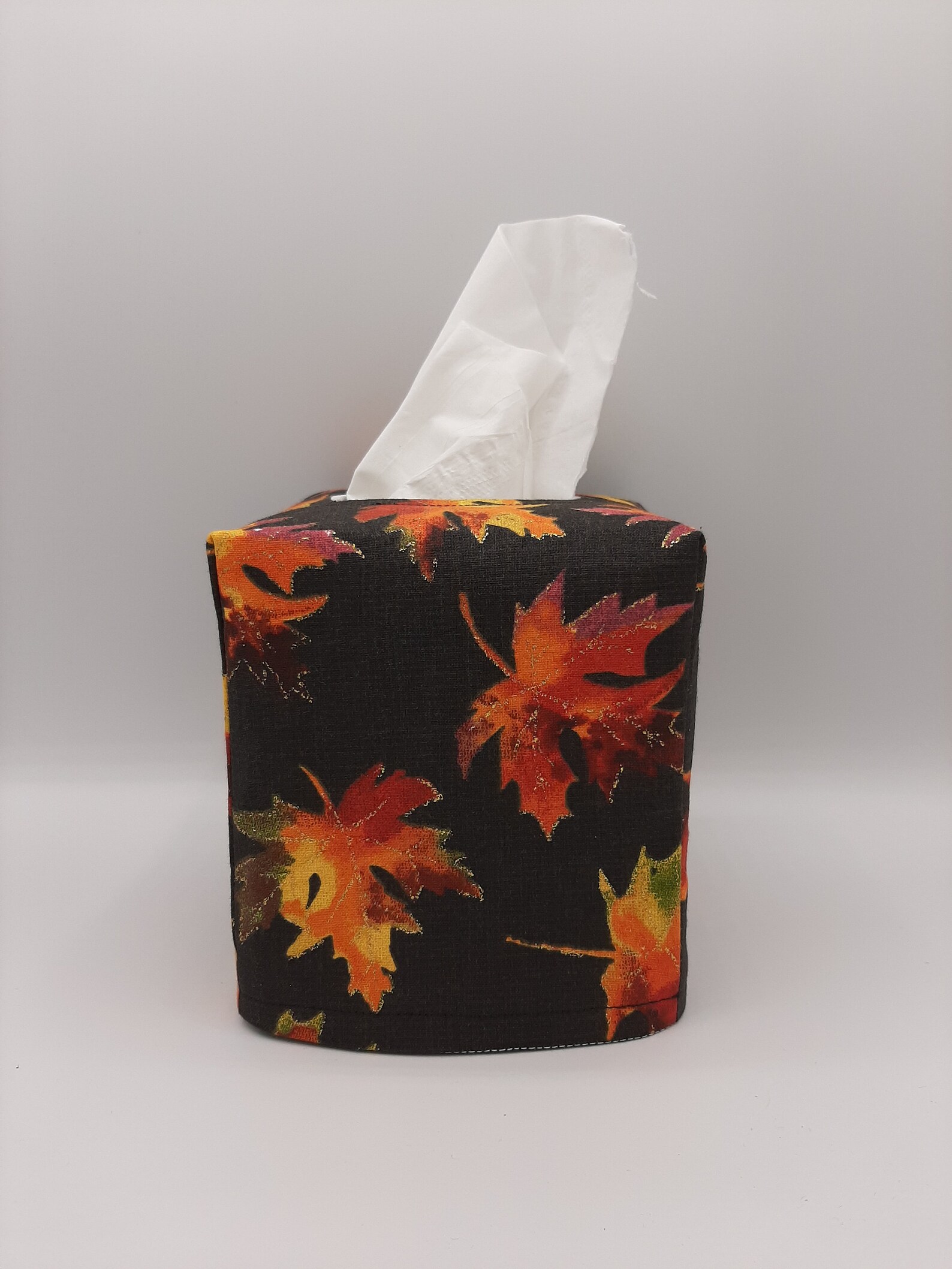 Autumn Fall Leaves Tissue Box Cover Square Tissue Box Cover Etsy