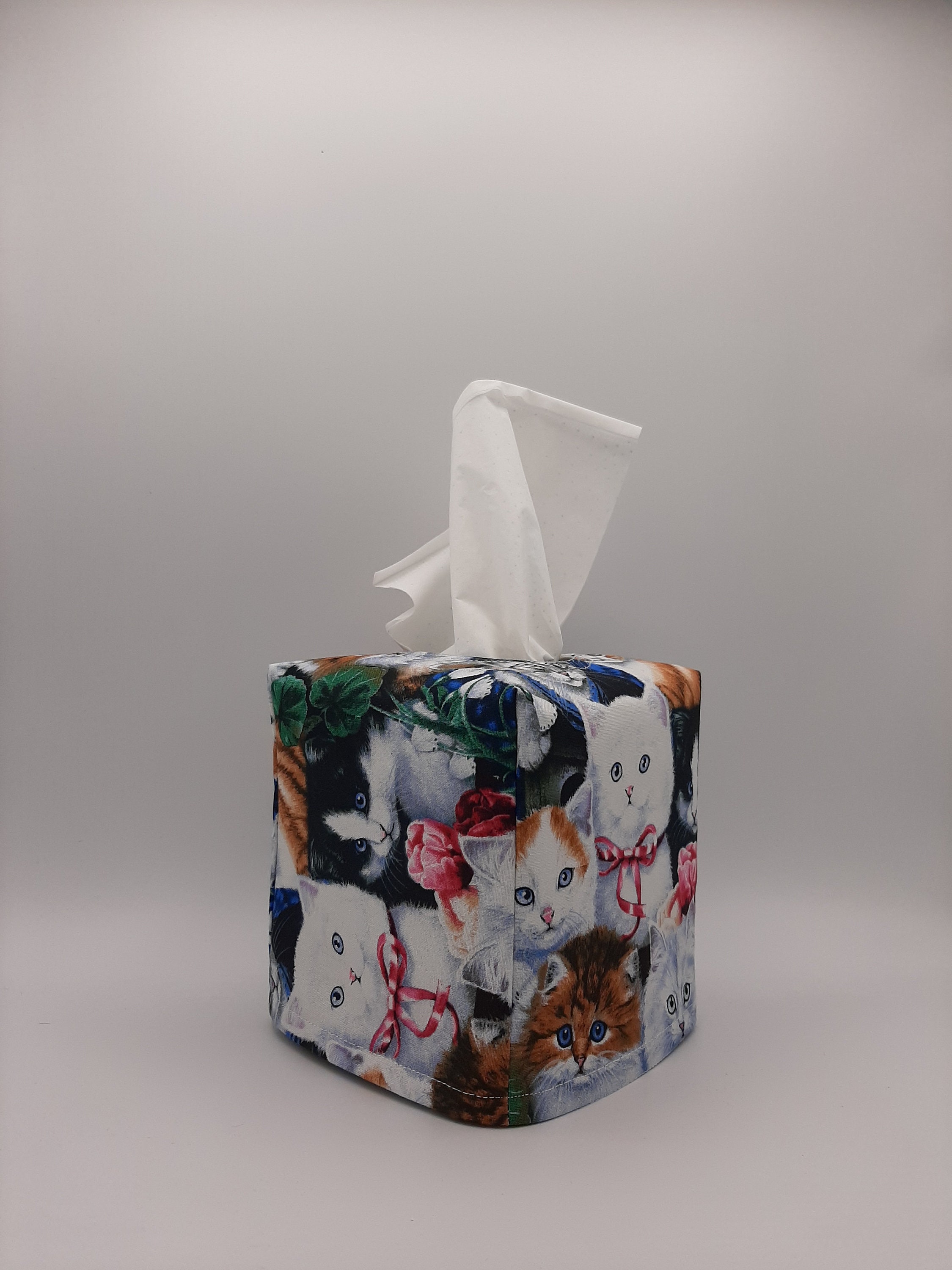 Kitty Tissue Box Cover Cat Kleenex Cover Kitten Decorative Etsy