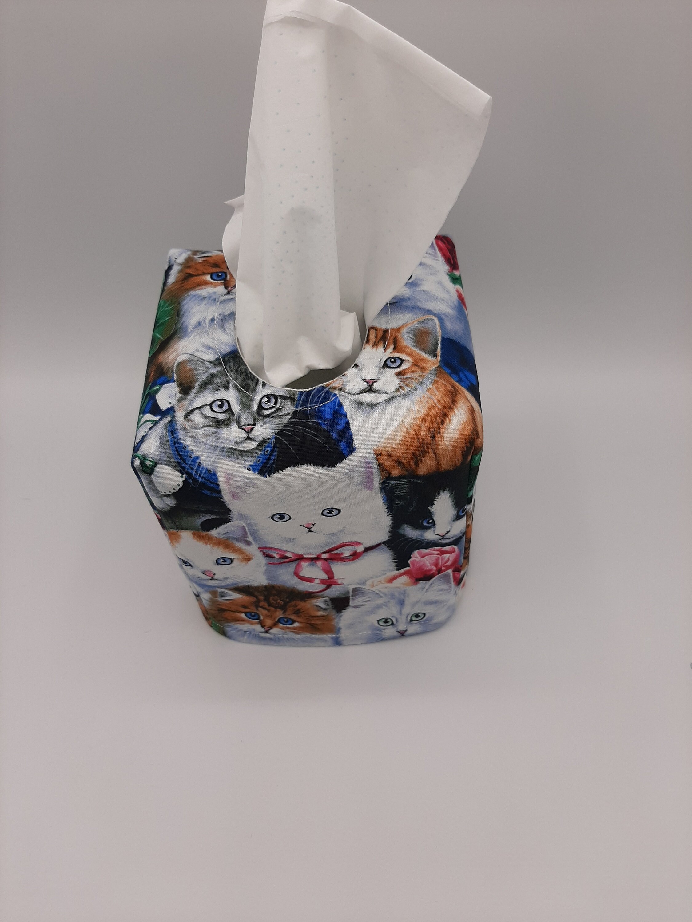 Kitty Tissue Box Cover Cat Kleenex Cover Kitten Decorative Etsy