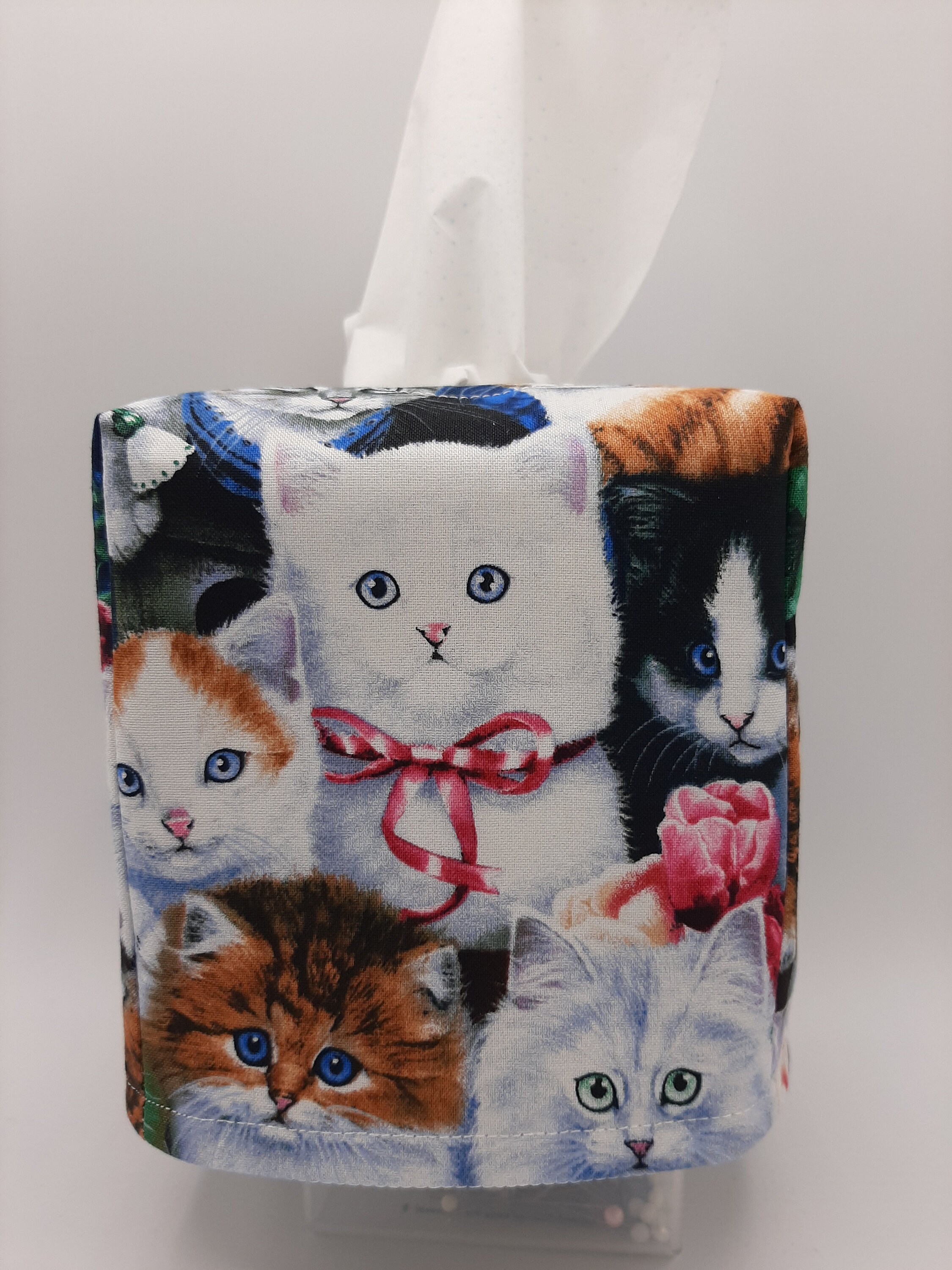 Kitty Tissue Box Cover Cat Kleenex Cover Kitten Decorative Etsy