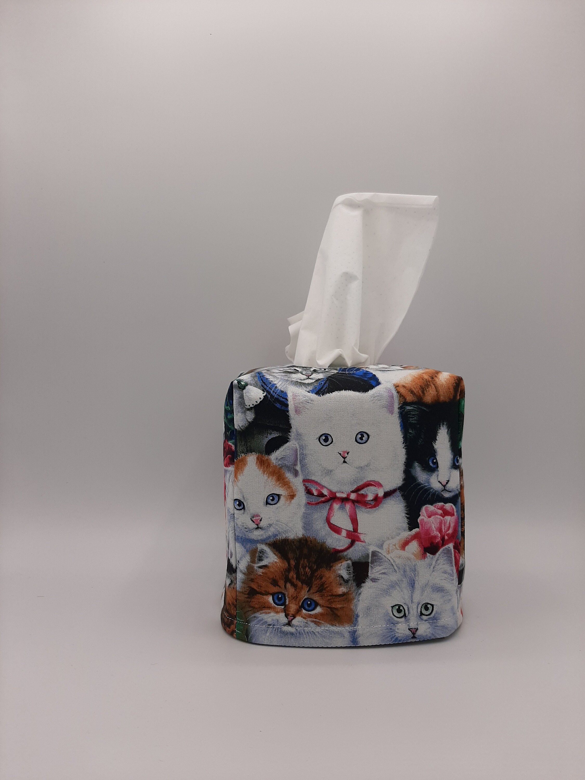 Kitty Tissue Box Cover Cat Kleenex Cover Kitten Decorative Etsy