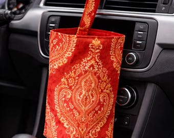 Travel, Lunch or Car Bag, Washable Cotton.  Want a different print, we have over 100 available.  Search the shop to find more print options.