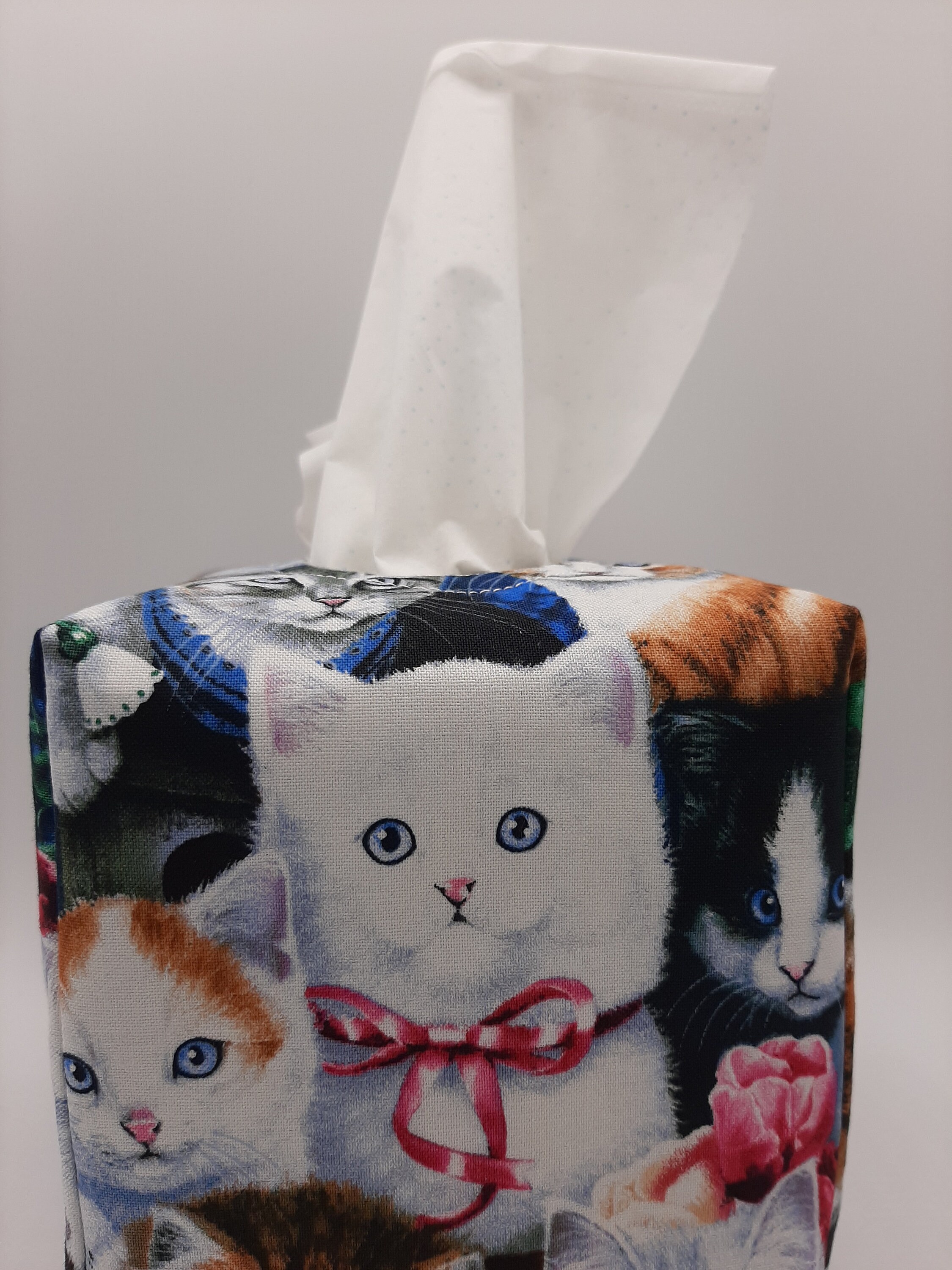 Kitty Tissue Box Cover Cat Kleenex Cover Kitten Decorative Etsy