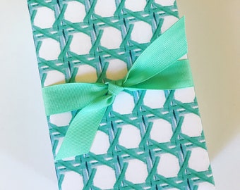 Wrapping Paper: Turquoise Cane {Gift Wrap, Birthday, Holiday, Christmas}