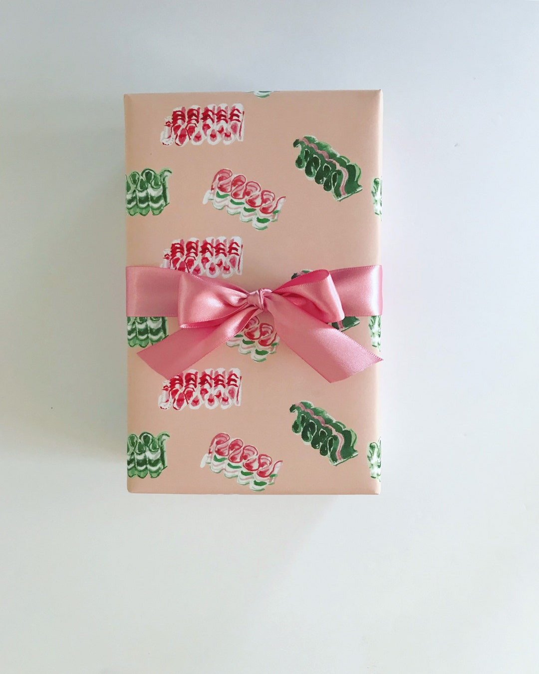 Pink Ribbon Wrapper Wrapping Paper: Ribbon Candy Pink {gift Wrap, Birthday, Holiday ...