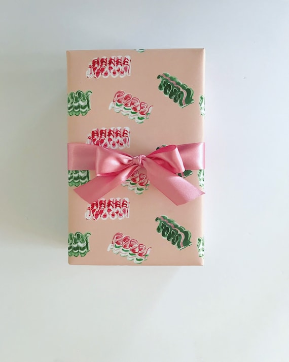 Wrapping Paper: Pink La Vie En Rose gift Wrap, Birthday, Holiday, Christmas  