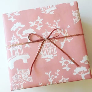 Wrapping Paper: Blush Pagoda {Wrapping Paper} {Gift Wrap, Birthday, Holiday, Christmas}