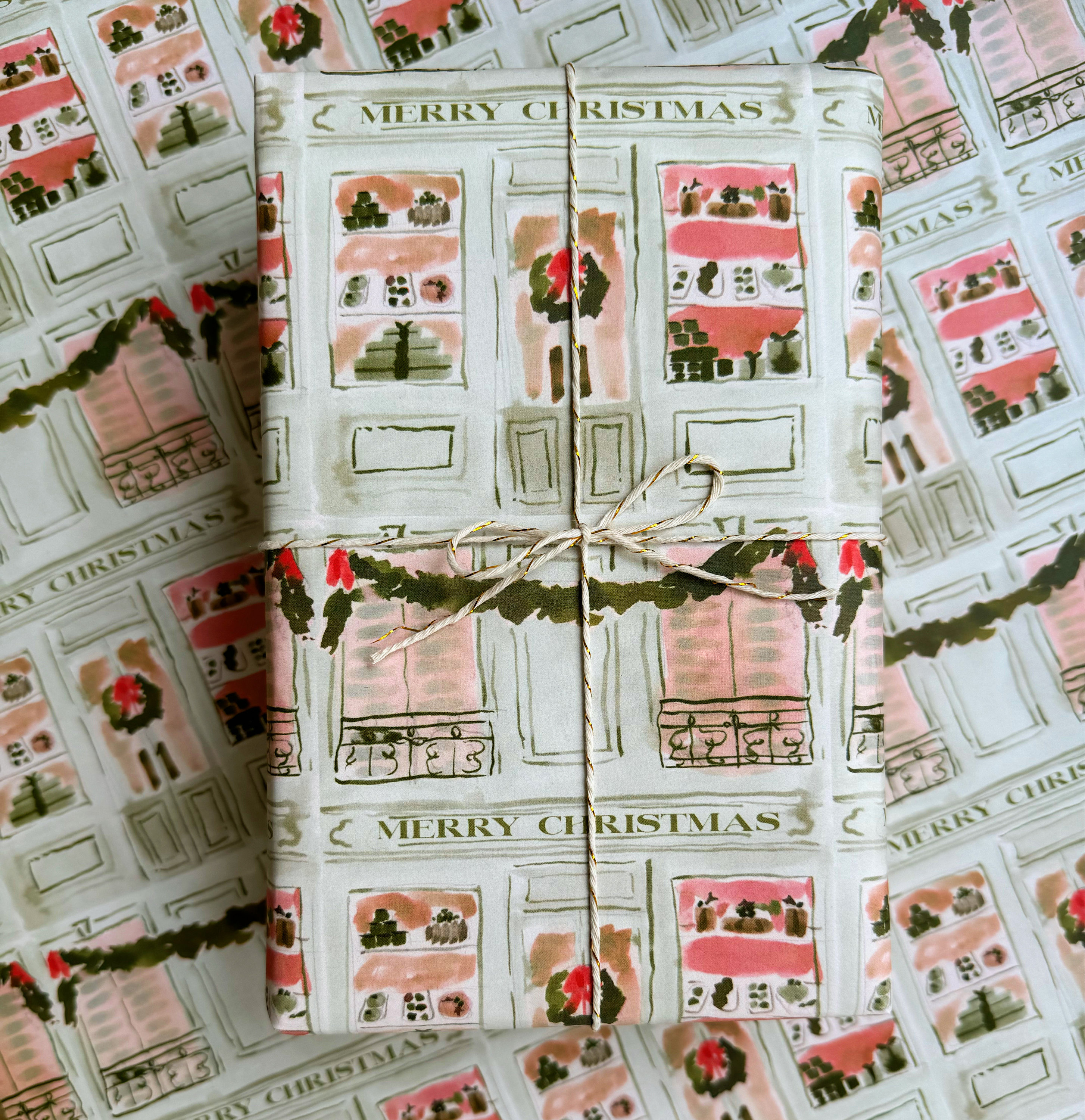 Wrapping Paper (MADE TO ORDER) Christmas Patisserie {Gift Wrap, Birthday, Holiday, Christmas}