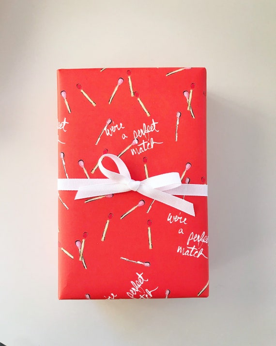 Perfect Match Red Wrapping Paper 