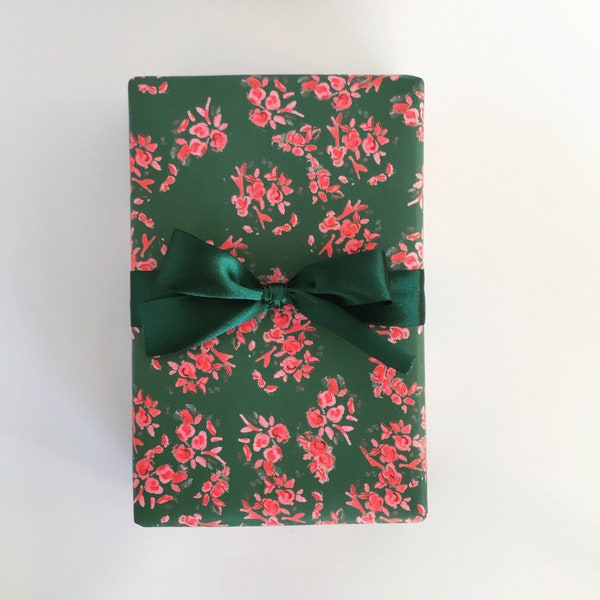 Papier cadeau : Hunter Parisian Florette {Papier cadeau, anniversaire, vacances, Noël}