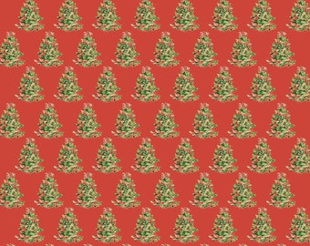  Half Ream - Gold Trees on Red Gift Wrap - 24 — Mac Paper  Supply