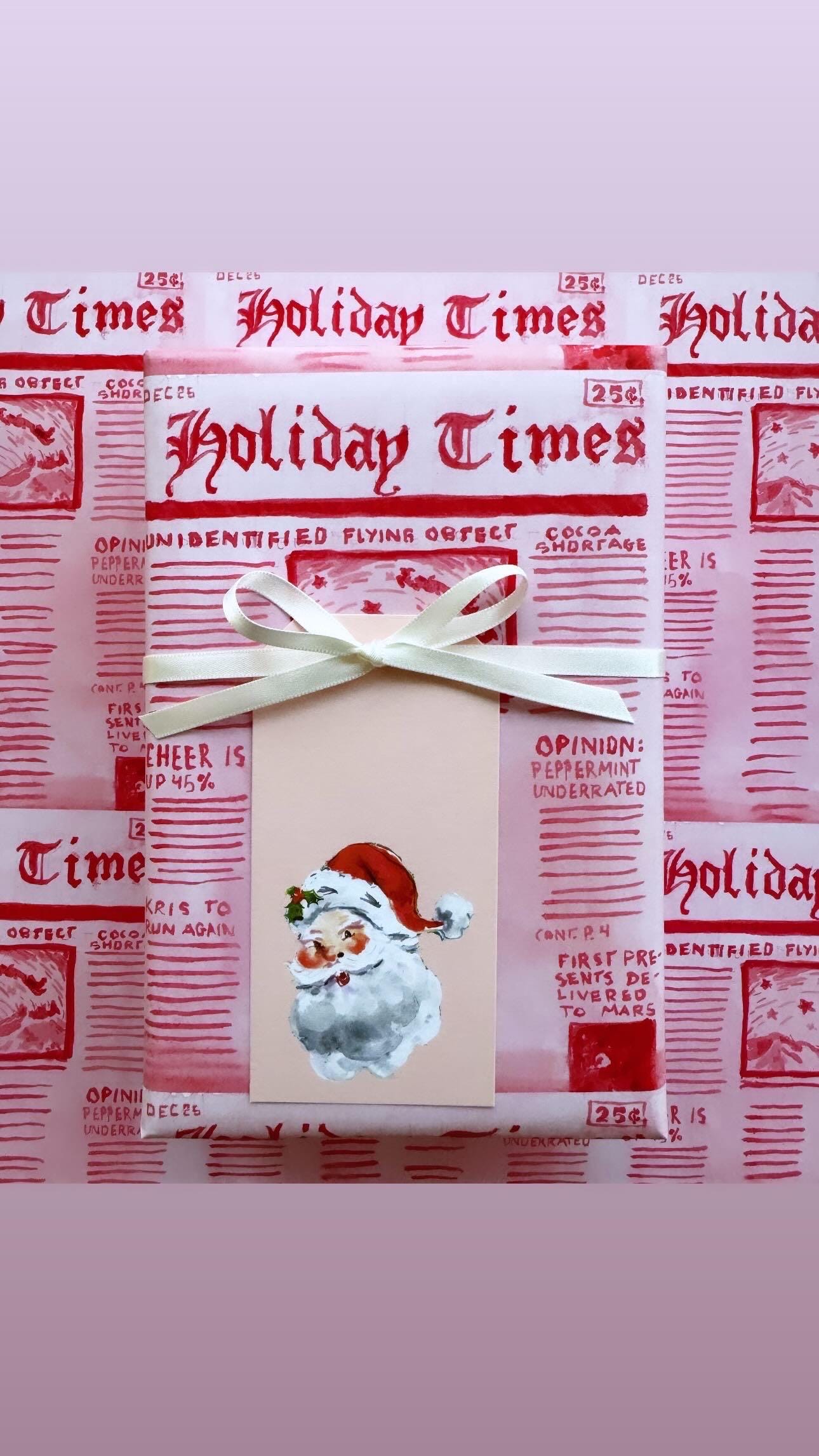 Wrapping Paper Time Wrapping Paper Holiday Times {gift Wrap, Birthday, Holiday, Christmas ...