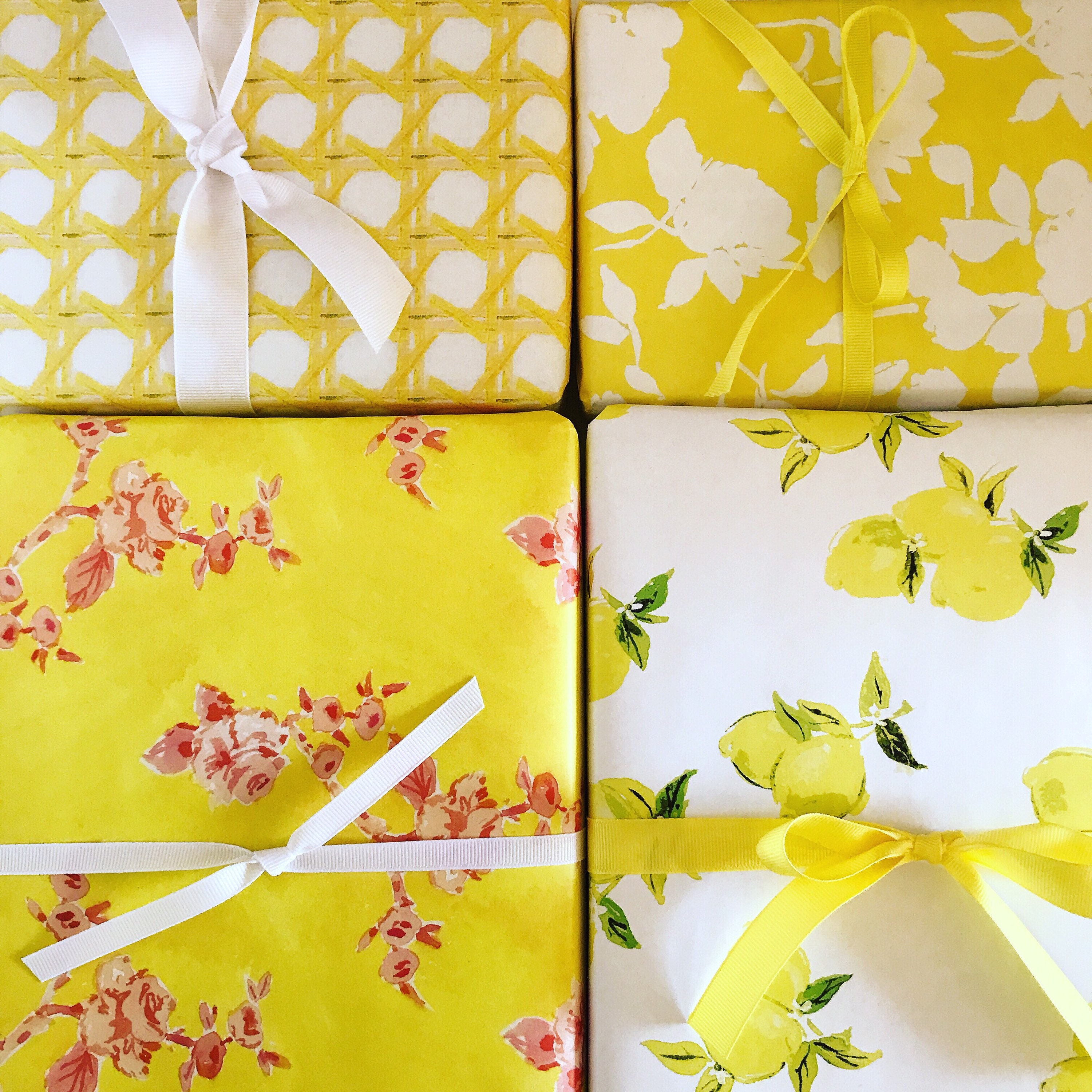Wrapping Paper Yellow Branch Chinoiserie gift Wrap Etsy