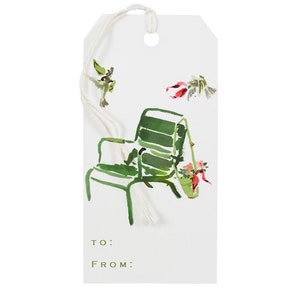 Gift Tag: Garden Chair {Gift Tag, Christmas, Holiday, Party}