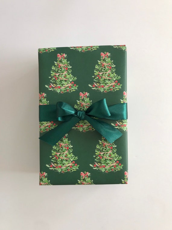  Hunter Green Gift Wrap Wrapping Paper 16 Foot Roll : Health &  Household