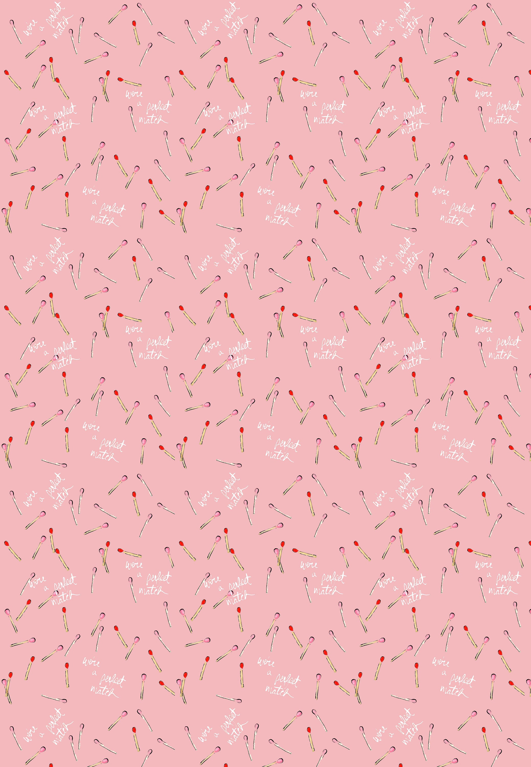 Perfect Match Pink Wrapping Paper 