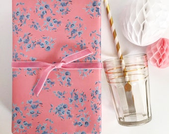 Wrapping Paper: Dusty Rose Parisian Florette {Gift Wrap, Birthday, Holiday, Christmas}