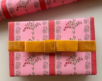 Climbing Vines Block Stripe {Gift Wrap, Birthday, Holiday, Christmas}