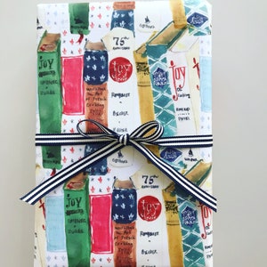 Wrapping Paper: Julia and Joy Books {Gift Wrap, Birthday, Holiday, Christmas}