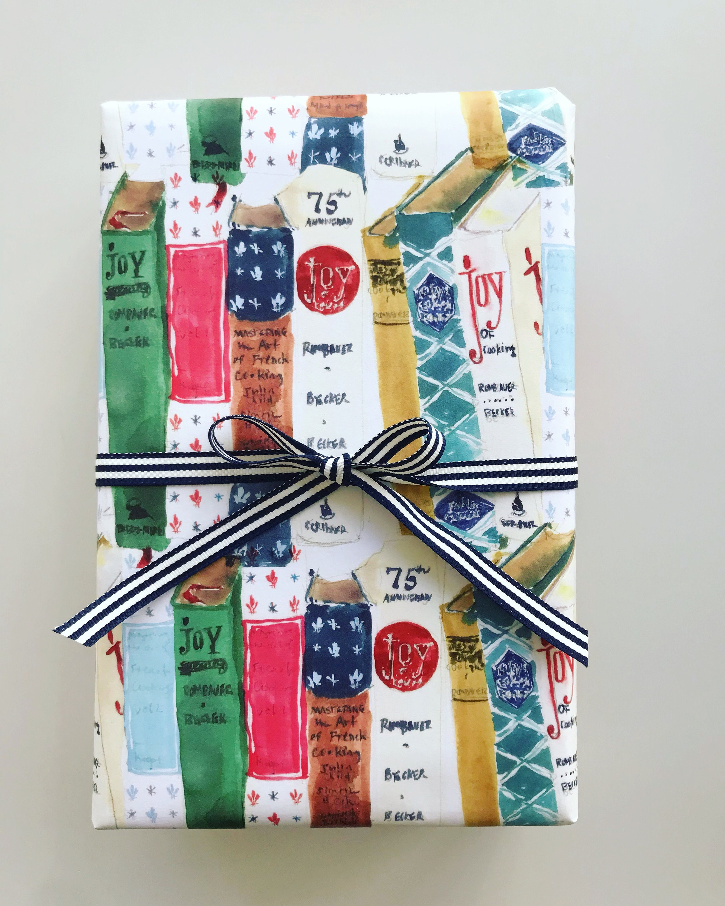 Book Themed Wrapping Paper for a Funny Gift Wrap Idea or Literary Present 