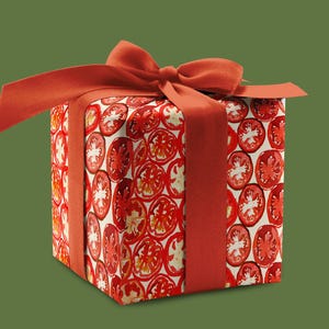 Tomato Slice Wrapping Paper {Gift Wrap, Birthday, Summer, Wedding Shower, Holiday, Christmas}