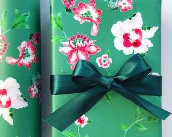Wrapping Paper: Green Holiday Chinoiserie {Christmas, Holiday, Gift Wrap}
