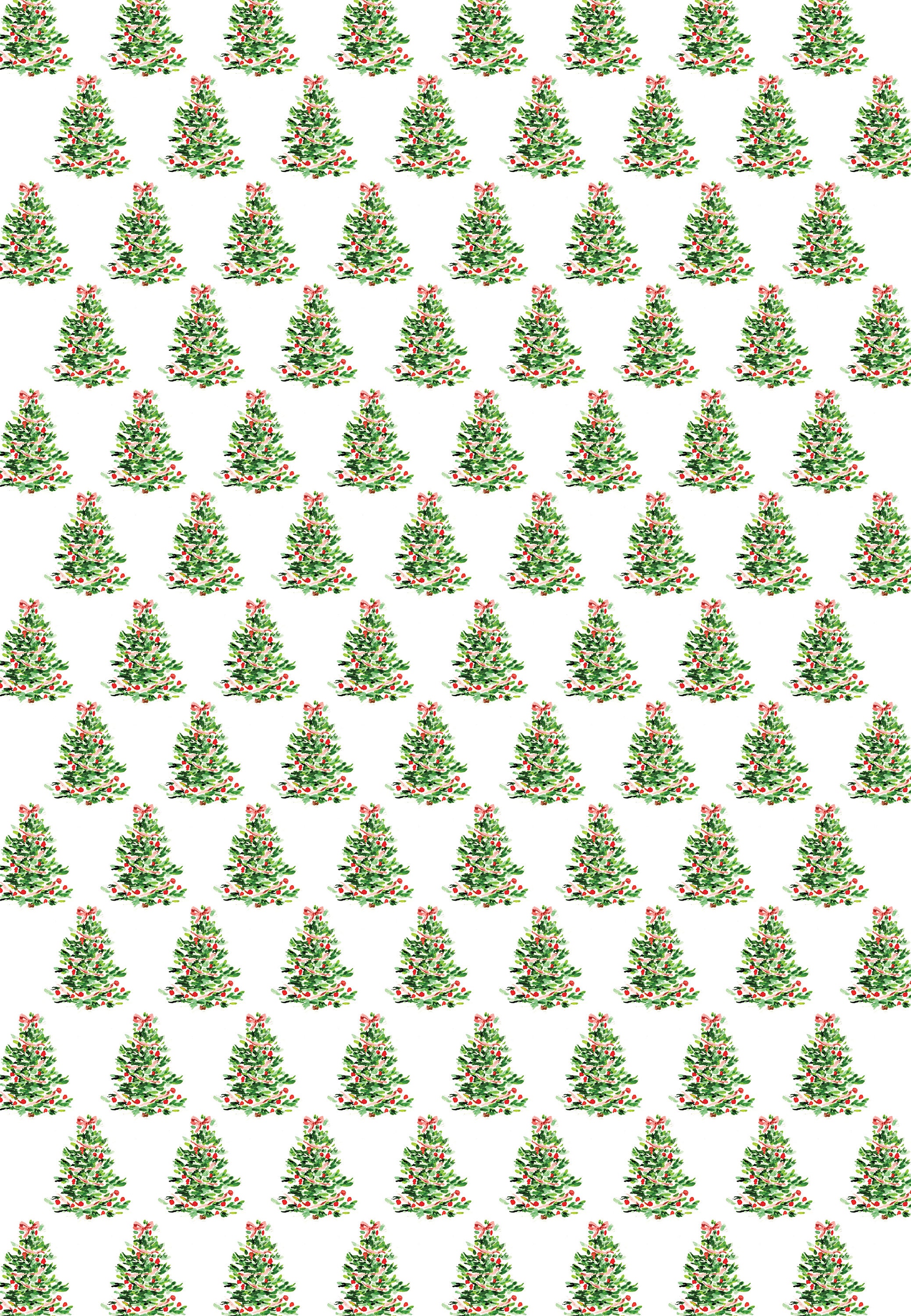 Wrapping Paper: Oh Christmas Tree {Gift Wrap, Birthday, Holiday, Christmas}