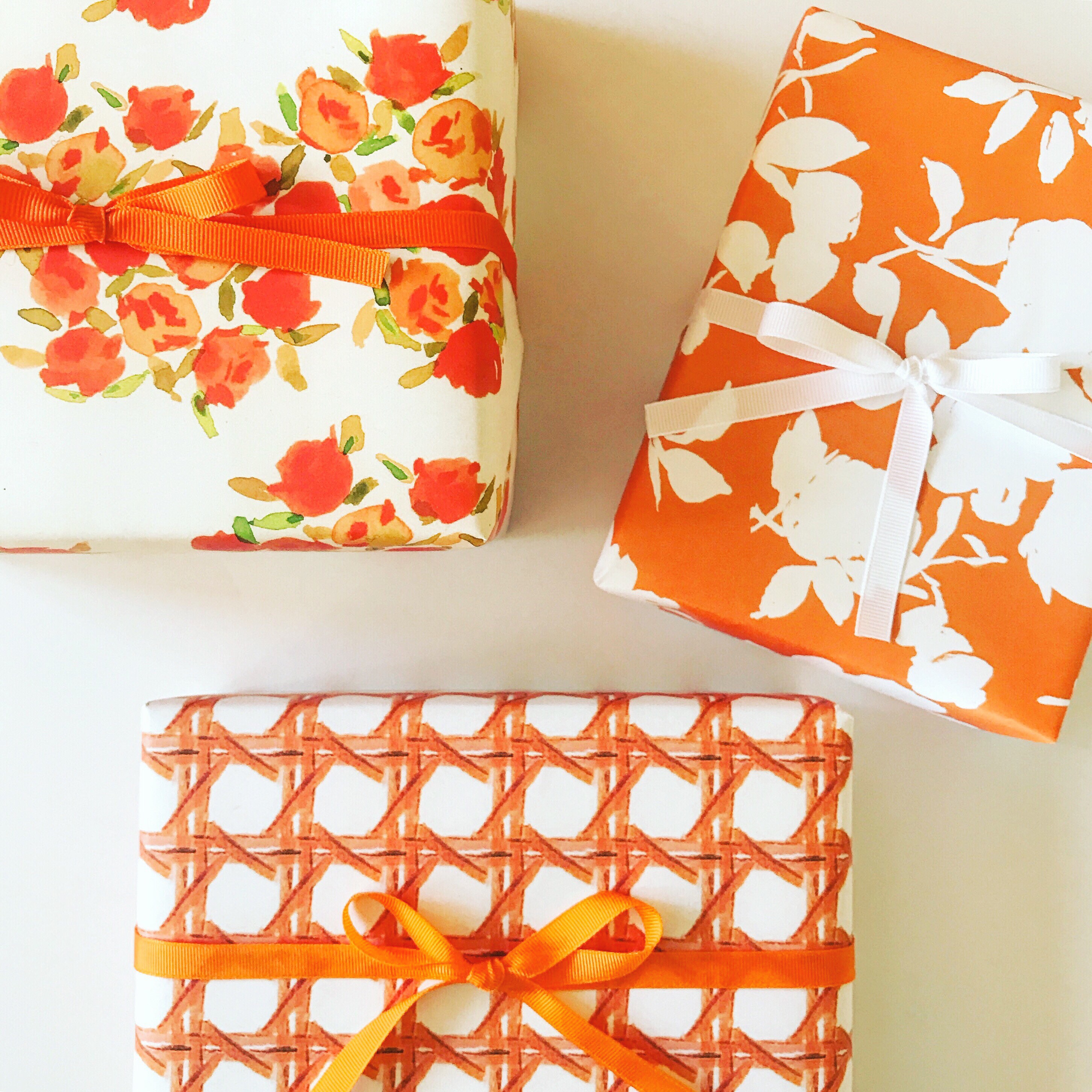 Orange wrapping paper online