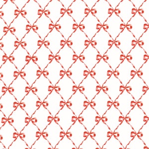 Wrapping Paper: Red Parisian Bows Gift Wrap, Birthday, Holiday, Christmas image 5