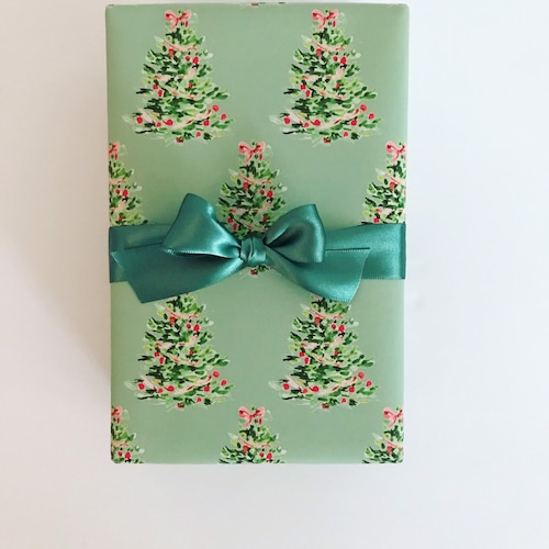 Wrapping Paper Sage Pinstripe gift Wrap Birthday Holiday Etsy