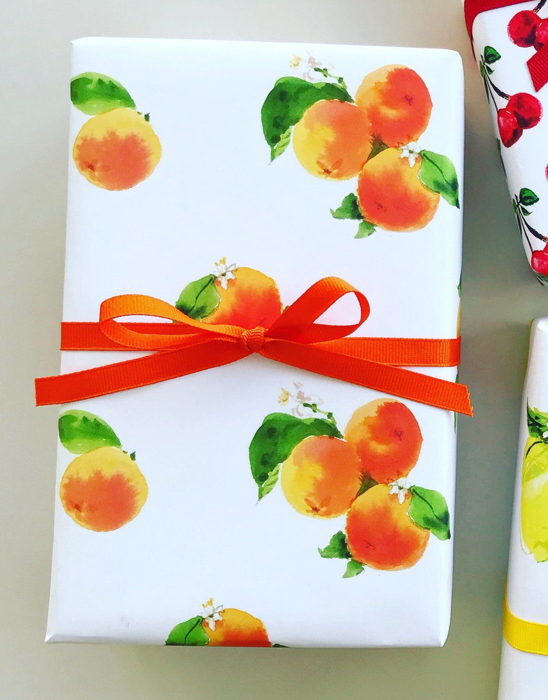 Wrapping Paper: Oranges {gift Wrap, Birthday, Holiday, Christmas} - Etsy