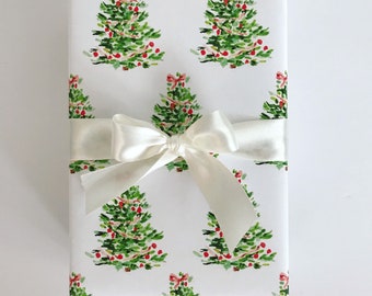 Wrapping Paper: Oh Christmas Tree {Gift Wrap, Birthday, Holiday, Christmas}