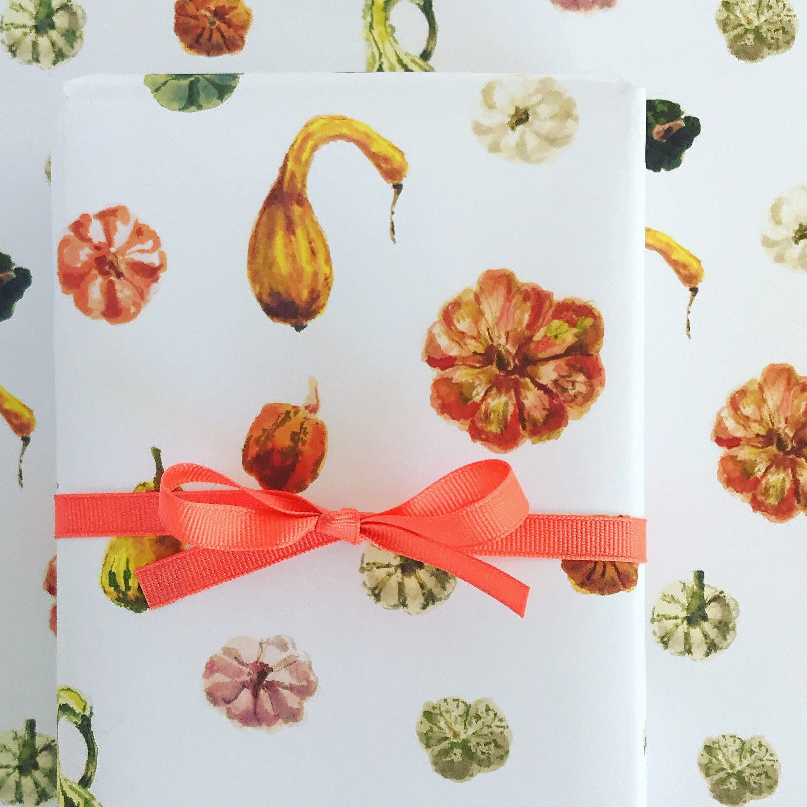 Pumpkins and Gourds Wrapping Paper