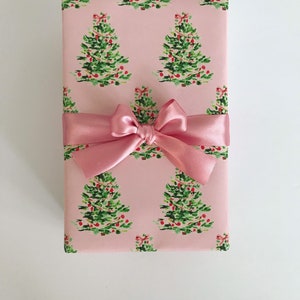 Papel de regalo: Oh árbol de Navidad rosa {Papel de regalo, cumpleaños, vacaciones, Navidad}