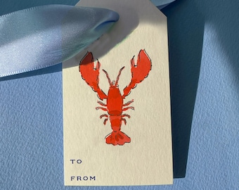 Lobster Gift Tags (Set of 24)