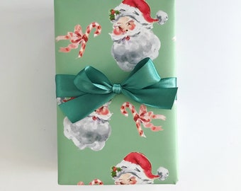 Wrapping Paper: Santa Claus Sage {Gift Wrap, Birthday, Holiday, Christmas}