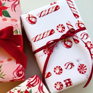 Wrapping Paper: Peppermint Candies {Gift Wrap, Birthday, Holiday, Christmas}