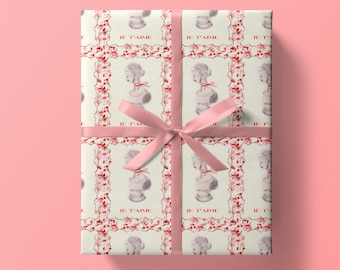 Coquette Statuette Wrapping Paper