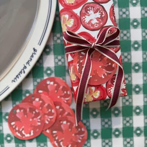 Tomato Slice Wrapping Paper {Gift Wrap, Birthday, Summer, Wedding Shower, Holiday, Christmas}