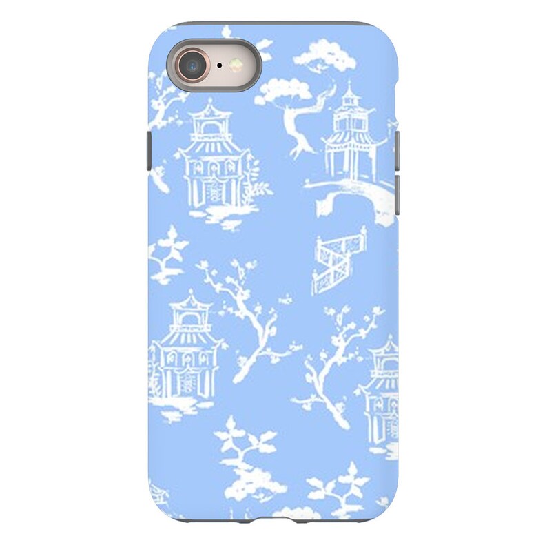 Blue Pagoda iPhone Case
