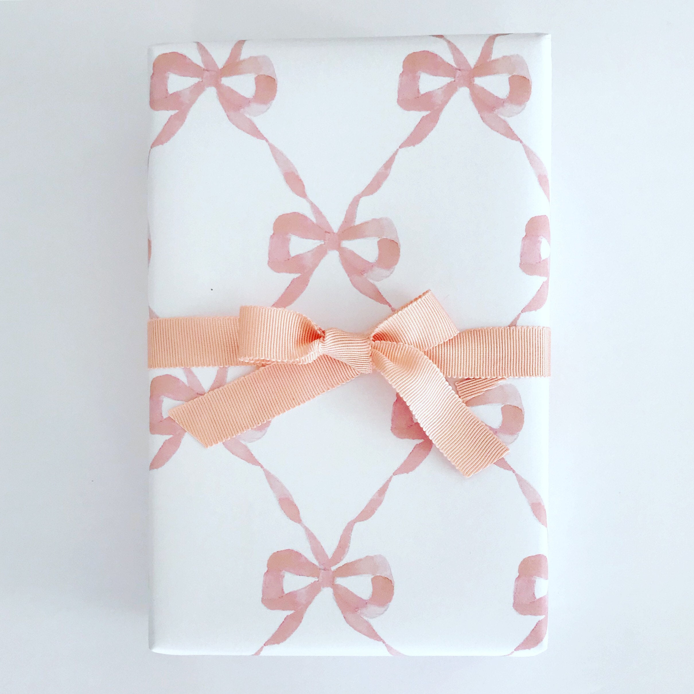 Wrapping Paper: Pink Parisian Bows gift Wrap, Birthday, Holiday