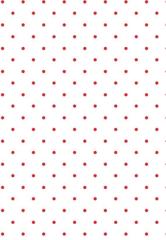 Christmas Reversible Wrapping Paper, Red And While Polka Dots Mega