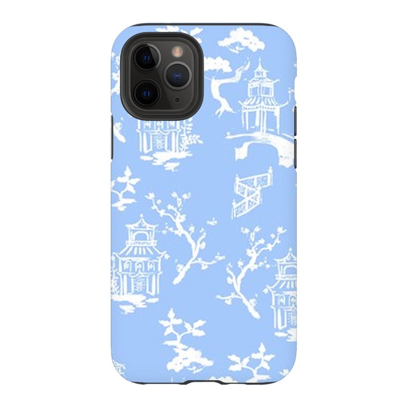 Blue Pagoda iPhone Case