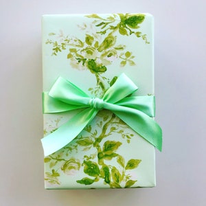 Wrapping Paper: Sage Floral Vine {Gift Wrap, Birthday, Holiday, Christmas}